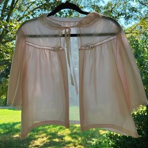1950s bed jacket with pants